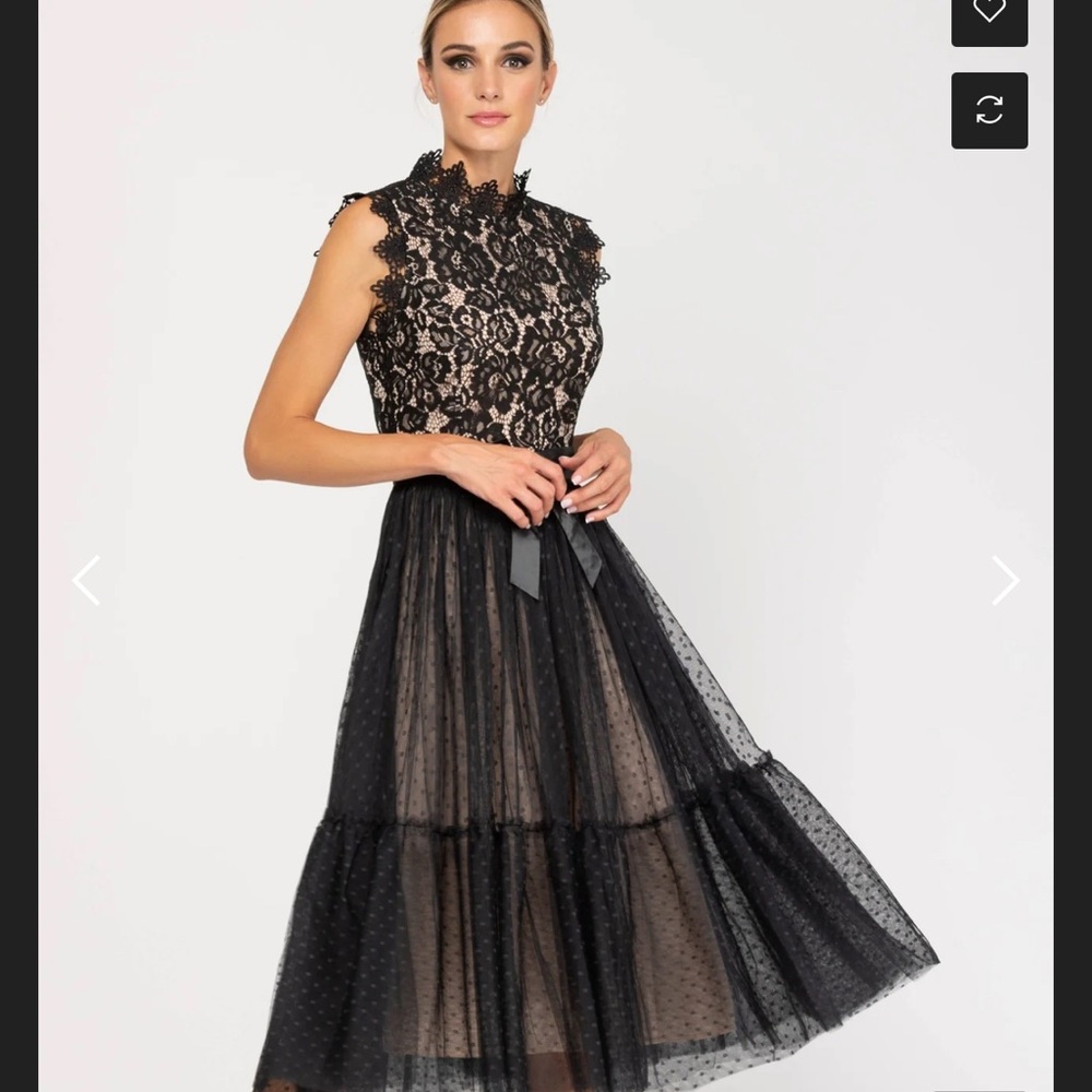 Chic By Tantra Elegant Black Lace Dress